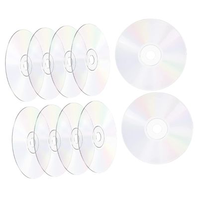 HOLIDYOYO 10pcs DIY Cd Discs for Painting and Crafting Blank Decorative Discs for Home Decor Easy to Use Smooth Surface for Creative Projects and Party Decorations
