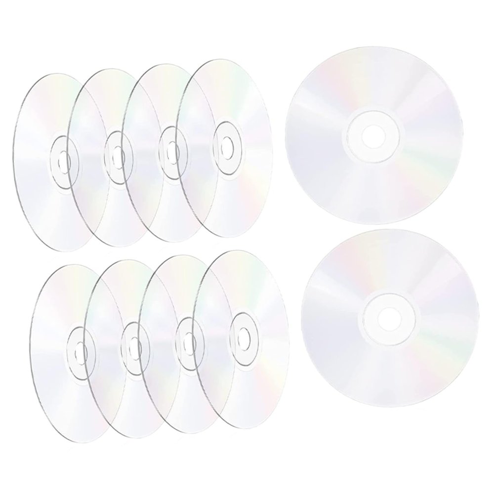 HOLIDYOYO 10pcs DIY Cd Discs for Painting and Crafting Blank Decorative Discs for Home Decor Easy to Use Smooth Surface for Creative Projects and Party Decorations