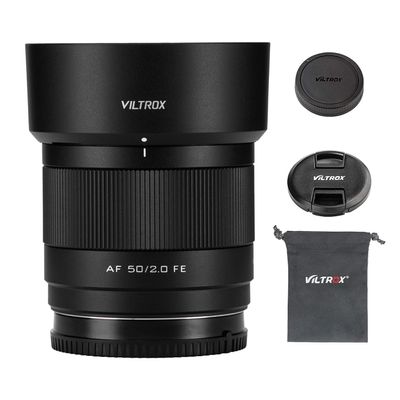 VILTROX AF 50mm F2.0 E Full Frame Lens for Sony E Mount Cameras,Auto Focus Large Aperture Lens for a7RV ZVE1 a7CR a7CII A7SIII A7II A7RII a7 a7R a9 A1 FX3 a6300 a6400 a6500 a6600 ZV-E10 FX30 PSW