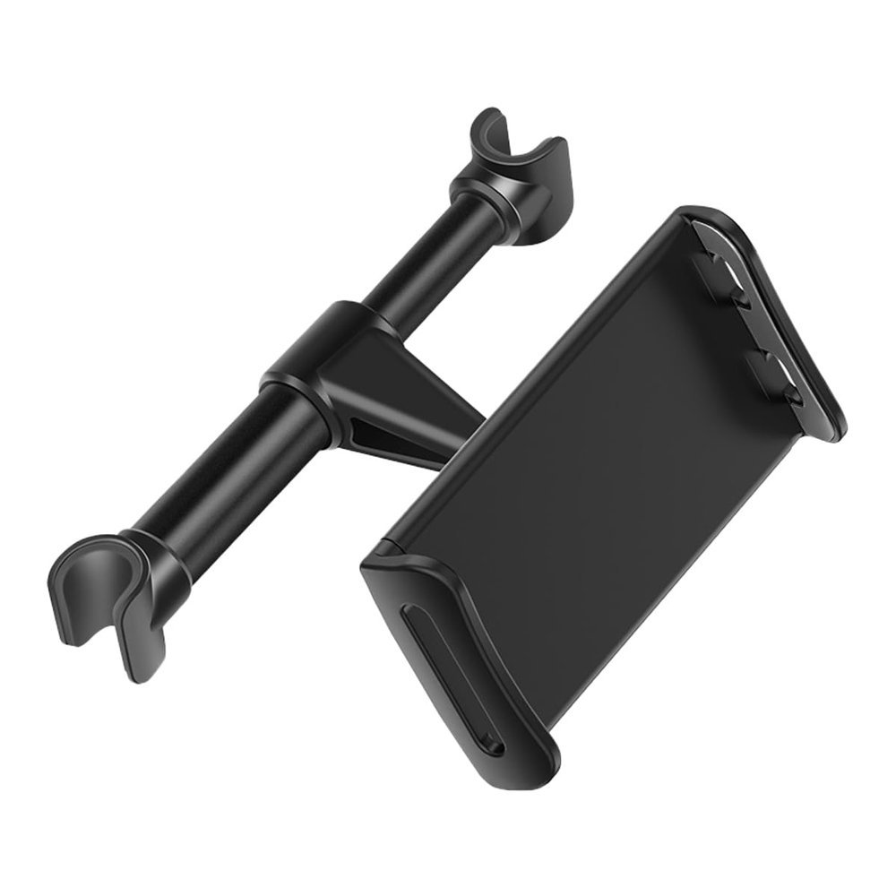DUSCOKE Car Headrest Mount, Adjustable 360 Rotating Tablet Holder for 5.3"-10.2" Devices, Universal Car Backseat Phone Mount for Kids, Compatible with iPhone Pro Max, Galaxy Tabs (Black)