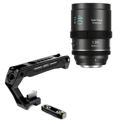 SIRUI 40mm T1.8 1.33X Anamorphic Lens, and NATO Top Handle Bundle