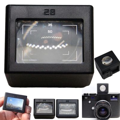 28mm Waist Level Viewfinder,Retropia Optical Waist Level Viewfinder,Replacement Camera External Optical Viewfinder Waist Level Viewfinder Part,Shoe Foot Position-Adjustable for Precise Framing