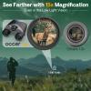 15x30 Compact Binoculars for Adults and Kids - Occer Large View High Powered Binoculars for Bird Watching Concerts - Lightweight Easy Focus Binocular with Low Light Vision Gifts for Men - Black view 2