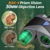15x30 Compact Binoculars for Adults and Kids - Occer Large View High Powered Binoculars for Bird Watching Concerts - Lightweight Easy Focus Binocular with Low Light Vision Gifts for Men - Black view 4