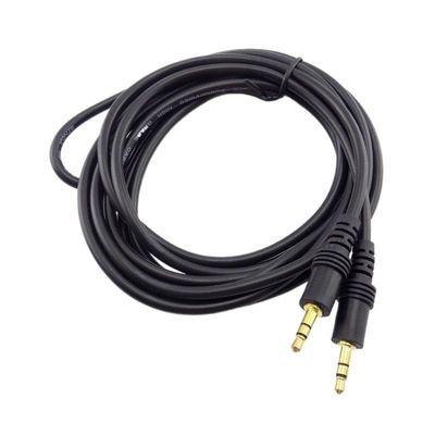 1.5/3/5/10M 3.5mm Stereo Male to Male Ja-ck Male to Female Audio Aux Extension Cable Cord for Computer MP3/MP4 D6(Male to Male,1.5m)