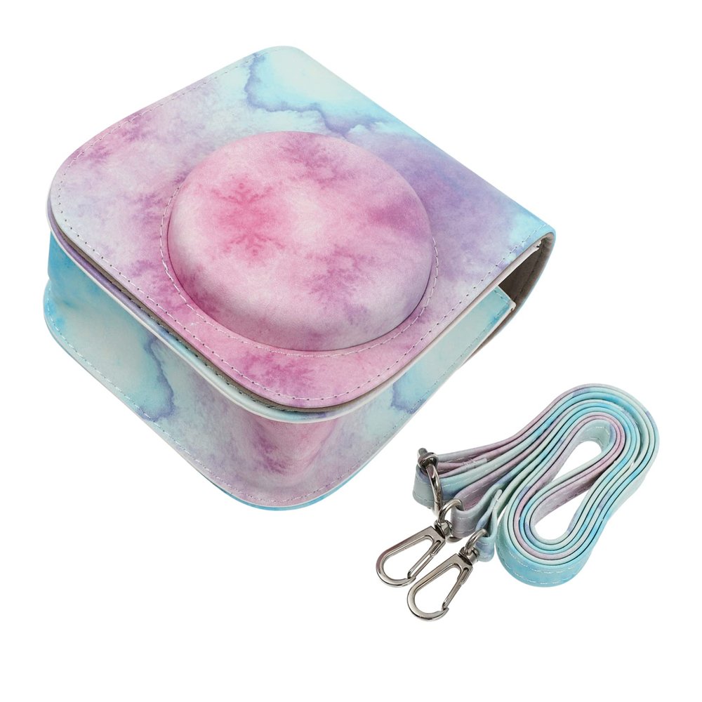 KONTONTY 1pc Pu Camera Case for Mini Stylish Patterned Pouch Protector Retro Design for Instant Camera Accessories and Scratch-resistant for Travel and Everyday Use