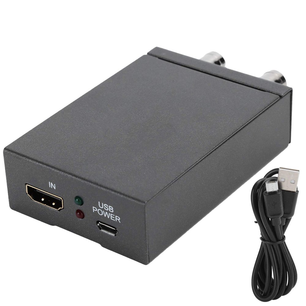 goodstumbler HDMI to SDI Converter, Micro HDMI Signal to SDI Signal Converter, Double SDI Output Convertor Equipment for Camera Home Theater