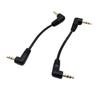 bodateng 1pc Gold 3.5mm 1/8" Male Right Angle to 3.5mm 3 Pole Male Right Stereo AUX Audio Cable Cord 10cm / 15cm(10cm) view 4