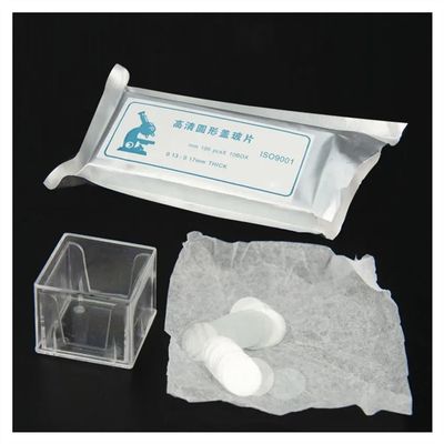 Lab Microscope Accessories 10Box 1000pcs 10mm 13mm 14mm 15mm Round Microscope Slide Cover Thickness 0.13-0.17mm(13mm)