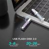 Custom USB Flash Drive with Gift Box, 50 Pack Personalized Crystal LED Pen Drive USB 2.0 Thumb Drive Memory Stick, Ideal for Corporate Gifts and Business Promotional Giveaways (4, GB) view 2