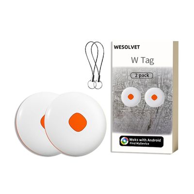 Android Mini Air Tracker Smart localizador Locator Tags-2 Pack Works with Google Find My Device for Keys Dog Kids Car Auto Elderly Luggage Vehicle Motorcycle Tracking Worldwide Waterproof Not GPS