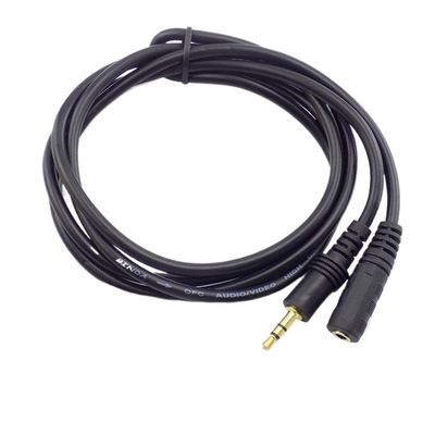 1.5/3/5/10M 3.5mm Stereo Male to Male Ja-ck Male to Female Audio Aux Extension Cable Cord for Computer MP3/MP4 D6(Male to Female,3m)