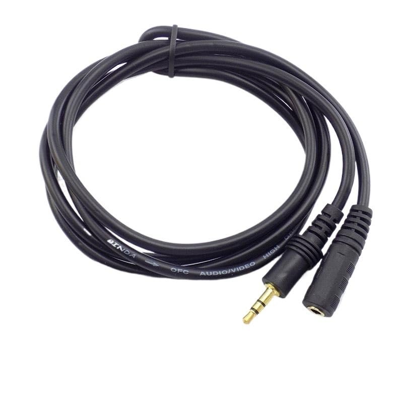 1.5/3/5/10M 3.5mm Stereo Male to Male Ja-ck Male to Female Audio Aux Extension Cable Cord for Computer MP3/MP4 D6(Male to Female,3m)