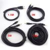 1.5/3/5/10M 3.5mm Stereo Male to Male Ja-ck Male to Female Audio Aux Extension Cable Cord for Computer MP3/MP4 D6(Male to Female,3m) view 3