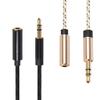 bodateng 0.5m/1m/1.8m/3m/5m Earphone 3.5mm Ja-ck Audio Extension Cable Male to Female Extender Aux Cord for PC Car(Black-1m) view 1