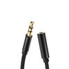 bodateng 0.5m/1m/1.8m/3m/5m Earphone 3.5mm Ja-ck Audio Extension Cable Male to Female Extender Aux Cord for PC Car(Black-1m) view 2