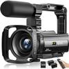 8K Video Camera Camcorder 88MP UHD WiFi Vlogging Cameras for YouTube 18X Digital Zoom IR Night Vision 3.0''Touch Screen Camera with 32GB Card, Microphone, Stabilizer, Lens Hood, Remote, Batteries view 1