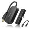 4K Wireless HDMI Transmitter and Receiver, 1080P Streaming Video, Type-C 3.1 Port with DP-Alt for iPhones/iPads/Tablets, PS5, Wireless HDMI Extender (Included USB-C Adapter) Dark view 1