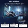 4K Wireless HDMI Transmitter and Receiver, 1080P Streaming Video, Type-C 3.1 Port with DP-Alt for iPhones/iPads/Tablets, PS5, Wireless HDMI Extender (Included USB-C Adapter) Dark view 4