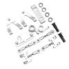 ZAWELIYO RC Metal Accessories Kit for WPL D12, Hex Adapter, Bearings, Upper and Lower Arms for Improved Performance, Connect Rods, Steering Cups, Mounts, Steering Blocks (Silver) view 2