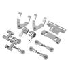 ZAWELIYO RC Metal Accessories Kit for WPL D12, Hex Adapter, Bearings, Upper and Lower Arms for Improved Performance, Connect Rods, Steering Cups, Mounts, Steering Blocks (Silver) view 3