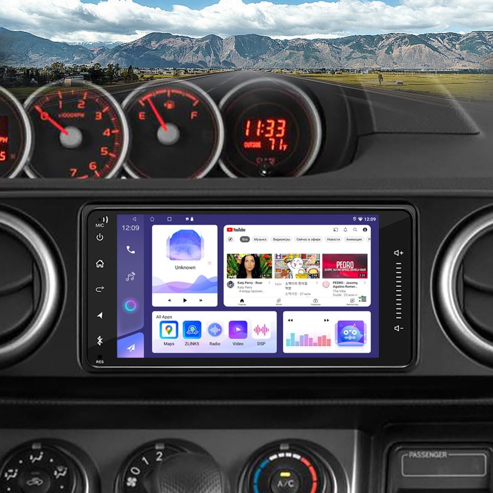 AMEROBO 4+64G Car Radio for Scion xB 2004-2015, tC 2005-2016, 7 Inch QLED Touch Screen Car Stereo with Carplay Android Auto, GPS Navigation, Bluetooth, FM Radio and Backup Camera