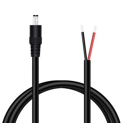 DC Power Pigtail Cable, 3FT 16AWG 5.5mm x 2.1mm DC Barrel Male Plug Jack Connector to Bare Wire Power Supply Adapter Repair Cord for CCTV Surveillance Security Camera LED Strip