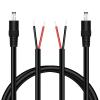 Fancasee DC Power Pigtail Cable, 2-Pack 3FT 16AWG 5.5mm x 2.1mm DC Barrel Male Plug Jack Connector to Bare Wire Power Supply Adapter Repair Cord for CCTV Surveillance Security Camera LED Strip view 1