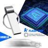 Custom USB Flash Drive with Plastic Box, 50 Pack Personalized Metal USB 2.0 Thumb Drive Memory Stick with Keychain, Ideal for Businesses, Corporations, Photography & Music Studios (64, GB) view 3