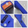 AudioPartner Soft Silicone Anti-Fall Durable Protective Shell Skin Case Cover for SUNMI V2S V2 Tempered Glass Screen Protector Film (V2 Blue case) view 4