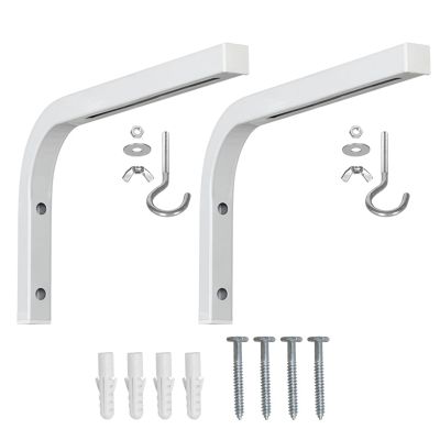 Zkhxhtg Durability Steel Projector Screen Ceiling L Brackets Set Adjustable Wall Spacer for Projection Screen Home Entertainment