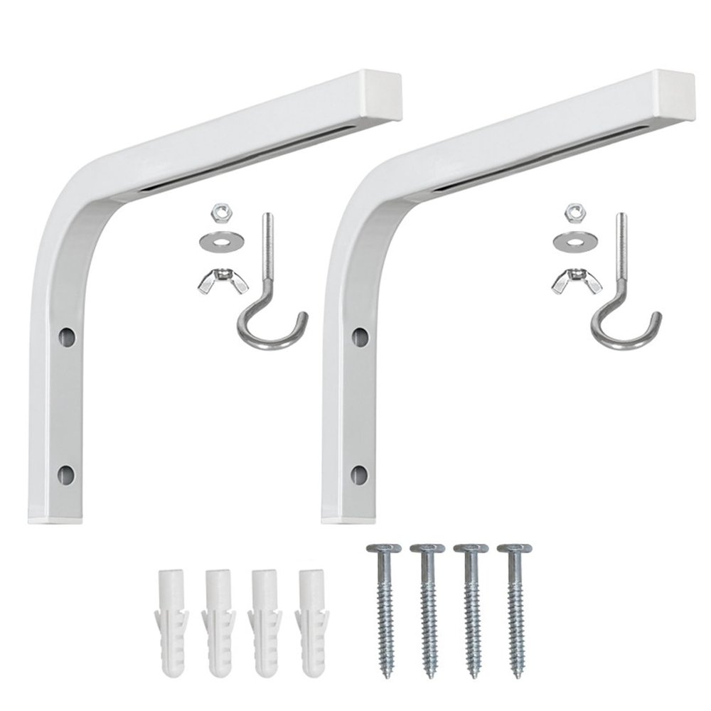 Zkhxhtg Durability Steel Projector Screen Ceiling L Brackets Set Adjustable Wall Spacer for Projection Screen Home Entertainment