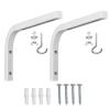 Zkhxhtg Durability Steel Projector Screen Ceiling L Brackets Set Adjustable Wall Spacer for Projection Screen Home Entertainment view 1