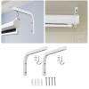 Zkhxhtg Durability Steel Projector Screen Ceiling L Brackets Set Adjustable Wall Spacer for Projection Screen Home Entertainment view 2