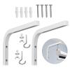 Zkhxhtg Durability Steel Projector Screen Ceiling L Brackets Set Adjustable Wall Spacer for Projection Screen Home Entertainment view 3
