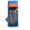 AudioPartner Soft Silicone Anti-Fall Durable Protective Shell Skin Case Cover for SUNMI V2S V2 Tempered Glass Screen Protector Film (V2 Blue case and Glass) view 1