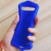 AudioPartner Soft Silicone Anti-Fall Durable Protective Shell Skin Case Cover for SUNMI V2S V2 Tempered Glass Screen Protector Film (V2 Blue case and Glass) view 2