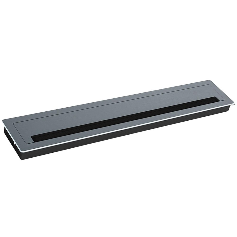 Brushed Aluminum Cable Management Grommets Easy Installs Cord Organizes Desk Cord Passages Solution Upgrades for Desks