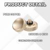 PATIKIL Camera Shutter Button, 4 Pack 12mm Concave Surface Shutter Release Buttons Pure Copper Camera Button for Nikon for Fujifilm for Leica DSLR/SLR, Matte Gold view 3