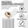 PATIKIL Camera Shutter Button, 4 Pack 12mm Concave Surface Shutter Release Buttons Pure Copper Camera Button for Nikon for Fujifilm for Leica DSLR/SLR, Matte Gold view 4