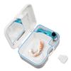 1pcs Plastic Dental Denture Storage Box False Teeth Case Container with Mirror Brush Accessory view 3