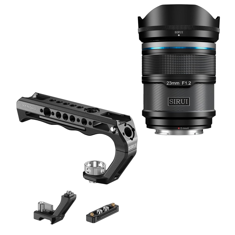 SIRUI Sniper 23mm Autofocus Lens and Top Handle with Locating Mount for ARRI and NATO Mount