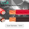 0 Gauge Wire (35FT Each, Red/Black), Copper Clad Aluminum, Primary Automotive Cable, 1/0 Car Amplifier Power & Ground Wire, Car Audio Speaker, Amp, Red Translucent, with 10 Heat Shrink Tubing view 4