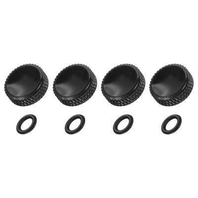 PATIKIL Camera Shutter Button, 4 Pack 12mm Concave Surface Shutter Release Buttons Pure Copper Camera Button for Nikon for Fujifilm for Leica DSLR/SLR, Black