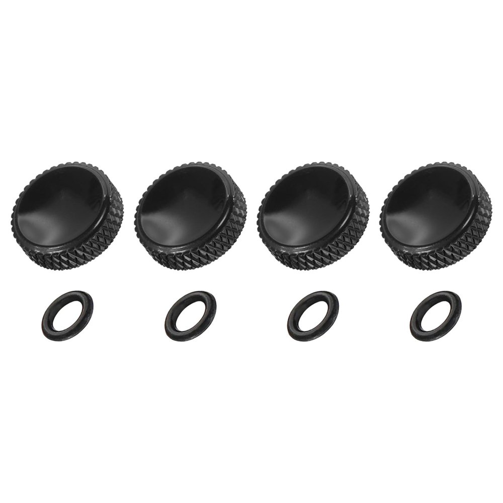 PATIKIL Camera Shutter Button, 4 Pack 12mm Concave Surface Shutter Release Buttons Pure Copper Camera Button for Nikon for Fujifilm for Leica DSLR/SLR, Black
