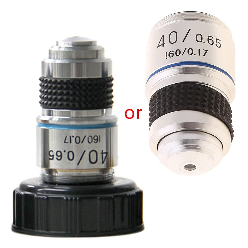 10X 40X 100X Microscope Objective Lens Achromatic Objective Laboratory Biological Microscope Parts Tube Length 160mm
