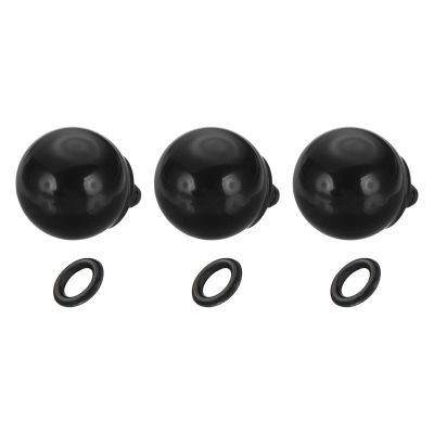 PATIKIL Camera Shutter Button, 3 Pack 10mm Ball Shape Shutter Release Buttons Pure Copper Camera Button for Fujifilm XT5 XT30 XT20 XT4 XE2 XE4, Black