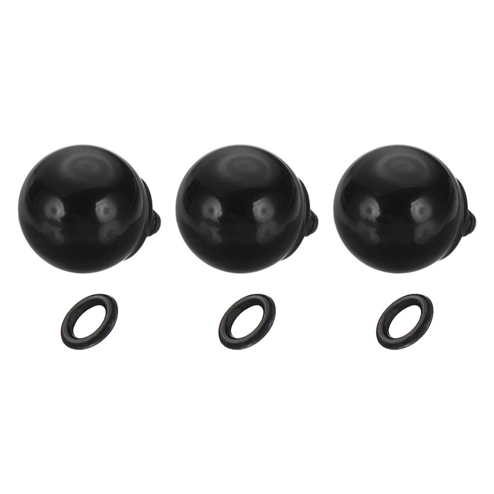 PATIKIL Camera Shutter Button, 3 Pack 10mm Ball Shape Shutter Release Buttons Pure Copper Camera Button for Fujifilm XT5 XT30 XT20 XT4 XE2 XE4, Black