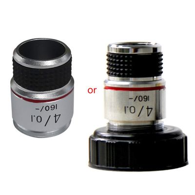 10X 40X 100X Microscope Objective Lens Achromatic Objective Laboratory Biological Microscope Parts Tube Length 160mm