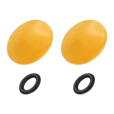 PATIKIL Camera Shutter Button, 2 Pack 10mm Convex Surface Shutter Release Buttons Pure Copper Camera Button for Nikon for Fujifilm for Leica DSLR/SLR, Yellow
